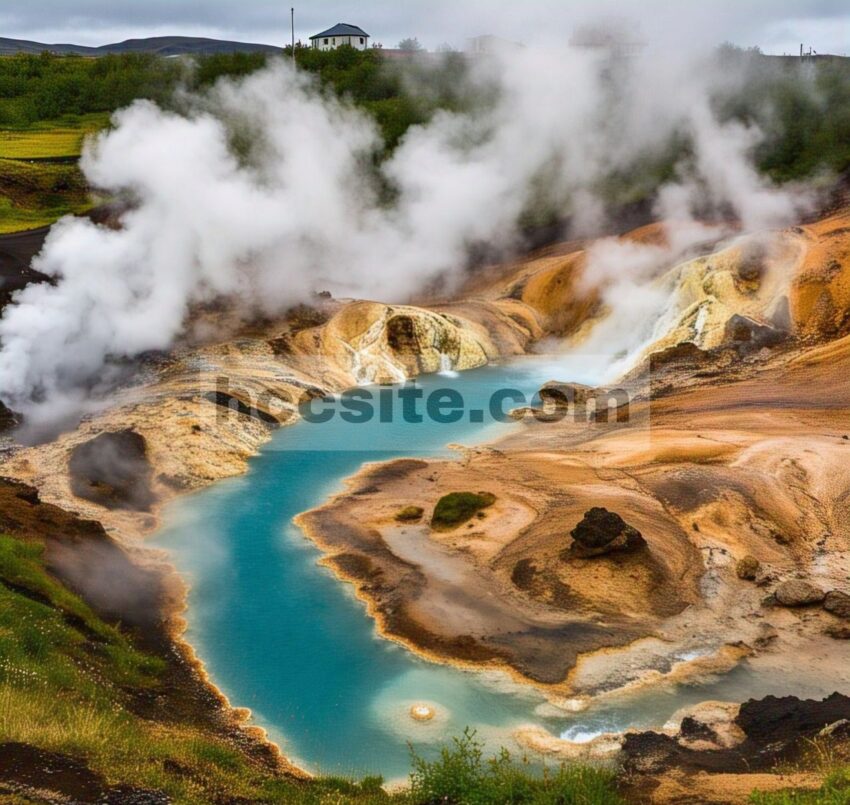 Deildartunguhver, Islandia – Laju Aliran Tinggi